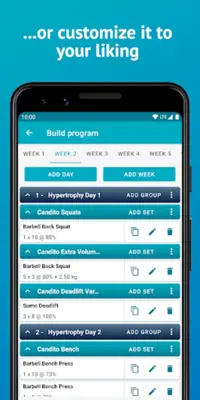 NextSet Powerlifting Programs android App screenshot 3