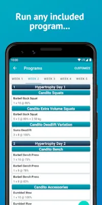 NextSet Powerlifting Programs android App screenshot 4