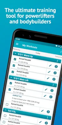 NextSet Powerlifting Programs android App screenshot 5